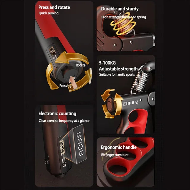 Hand Strengthener Adjustable Dynamometer