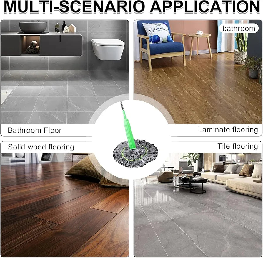 Self-twisting Water Rotating Mop